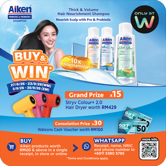 Watsons x Aiken Shampoo Exclusive Contest